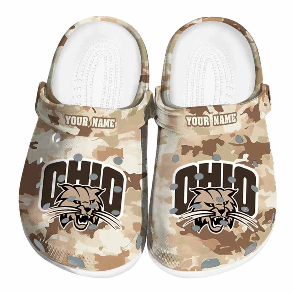 Custom Ohio Bobcats Desert Camo ClogTVC1801706