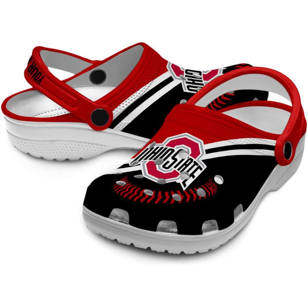 Custom Ohio State Buckeyes Baseball Motif ClogTVC1801171 - Image 3