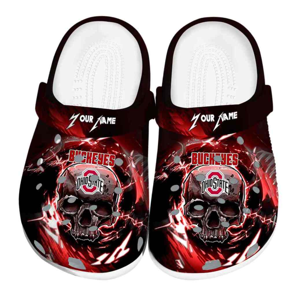 Custom Ohio State Buckeyes Gothic Skull ClogTVC1801171