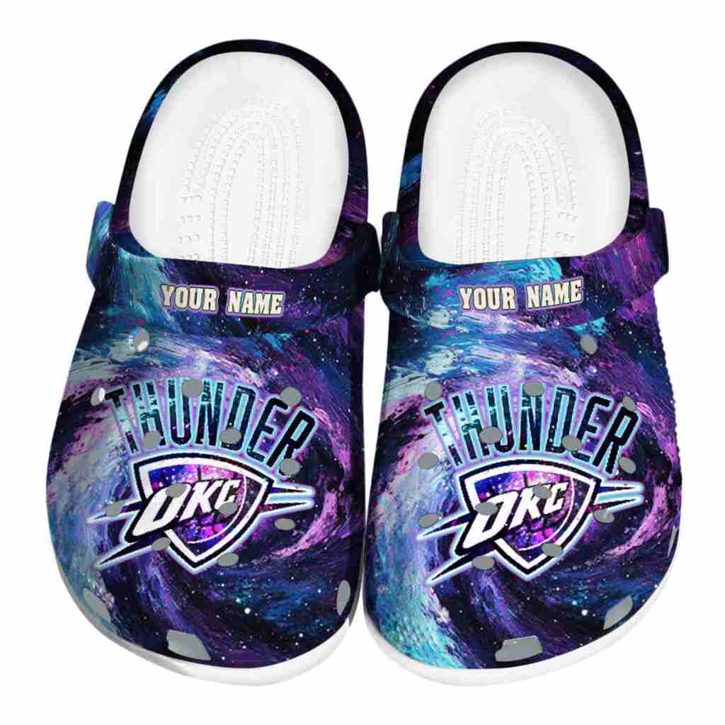 Custom Oklahoma City Thunder Galaxy Swirl ClogTVC1801919