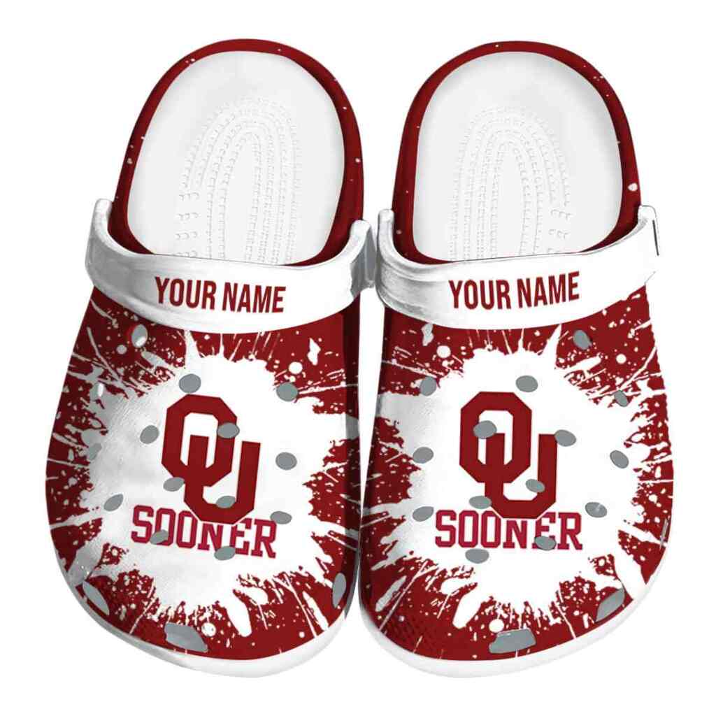 Custom Oklahoma Sooners Splash Art ClogTVC180142