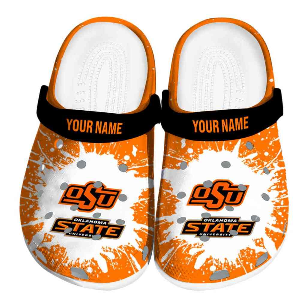 Custom Oklahoma State Cowboys Splash Art ClogTVC180144