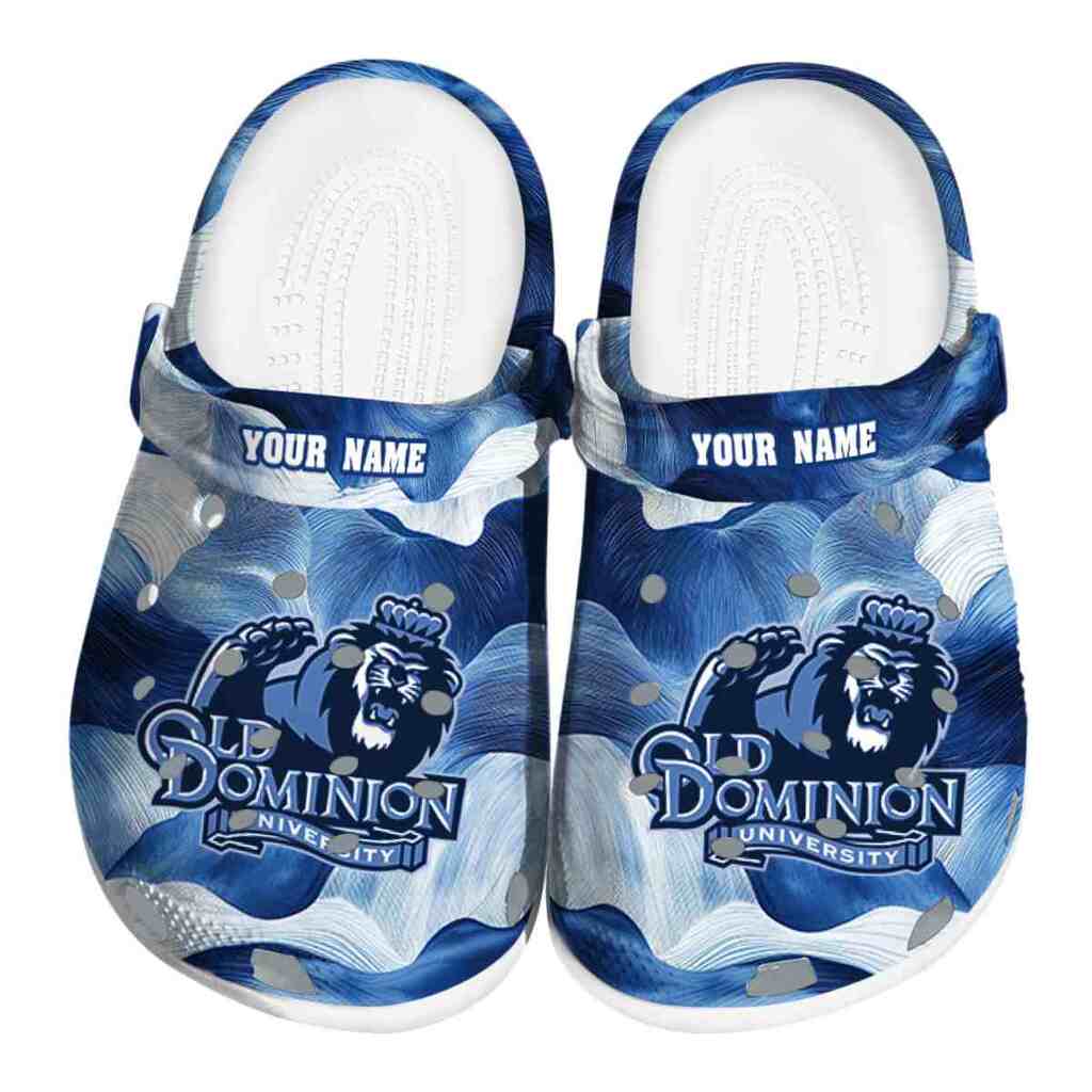 Custom Old Dominion Monarchs Ocean Waves ClogTVC1801706