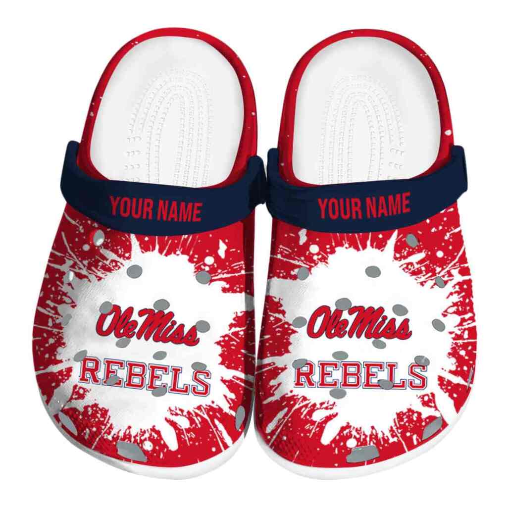 Custom Ole Miss Rebels Splash Art ClogTVC1801715