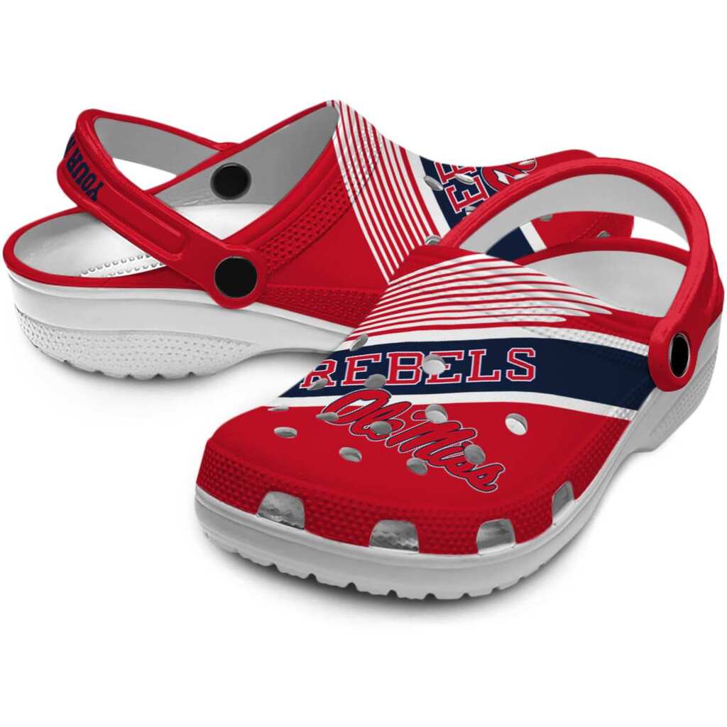 Custom Ole Miss Rebels Vibrant Dual-Tone ClogTVC1801793 - Image 3