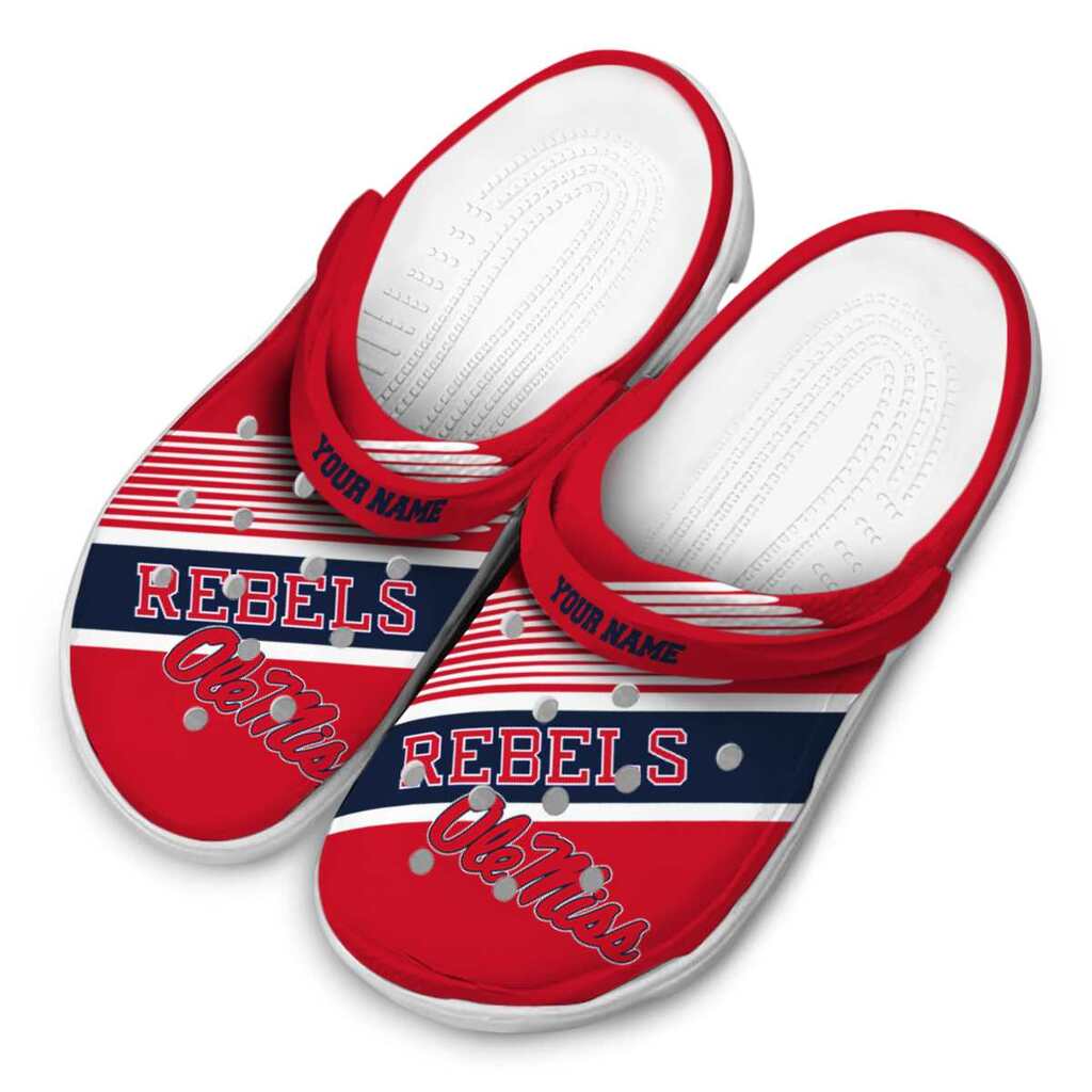 Custom Ole Miss Rebels Vibrant Dual-Tone ClogTVC1801793 - Image 4