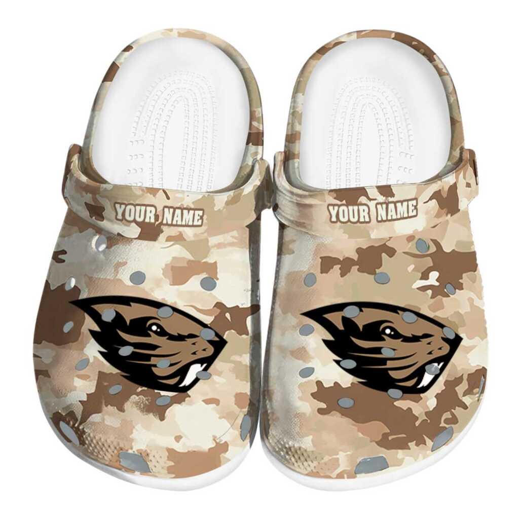 Custom Oregon State Beavers Desert Camo ClogTVC1801706
