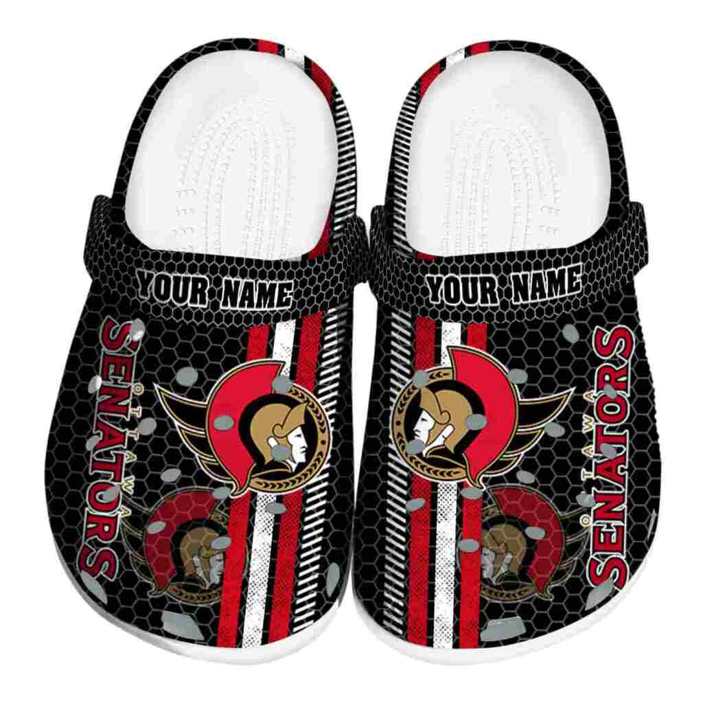 Custom Ottawa Senators Contrasting Stripes ClogTVC1801896