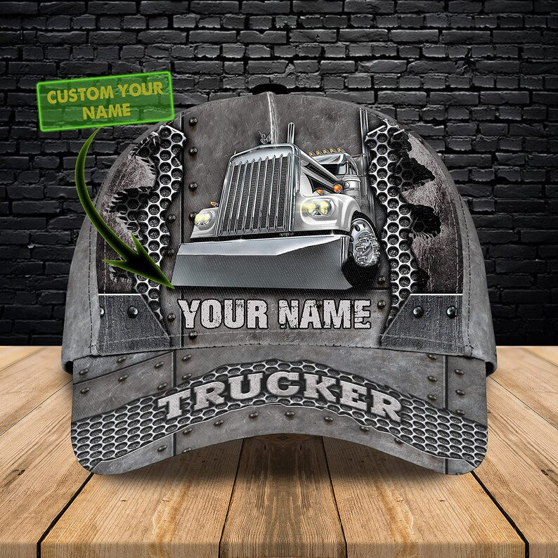 Custom Personalized Baseball Cap, Truck Driver 3D Cap, Trucker Baseball Cap Gift for Trucker Driver Trucker Hats Custom Hats Gifts For Men & Women