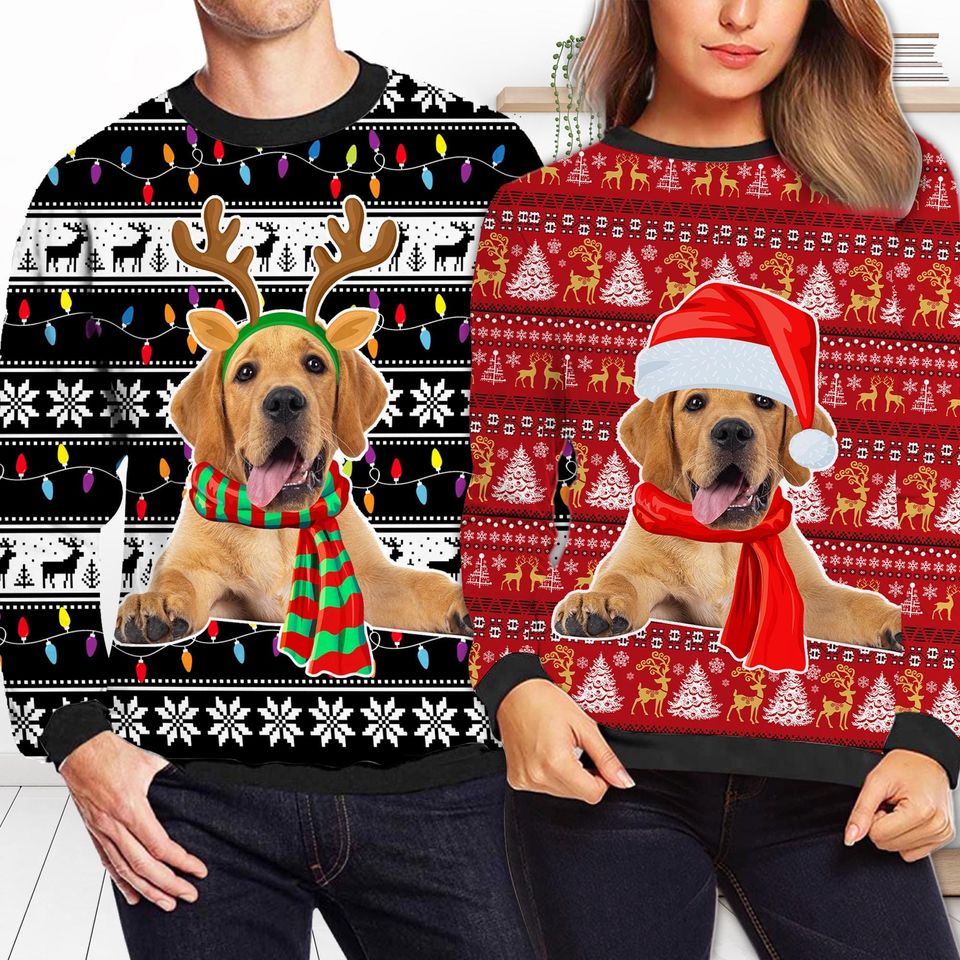 Custom Personalized Ugly Dog Christmas Sweater