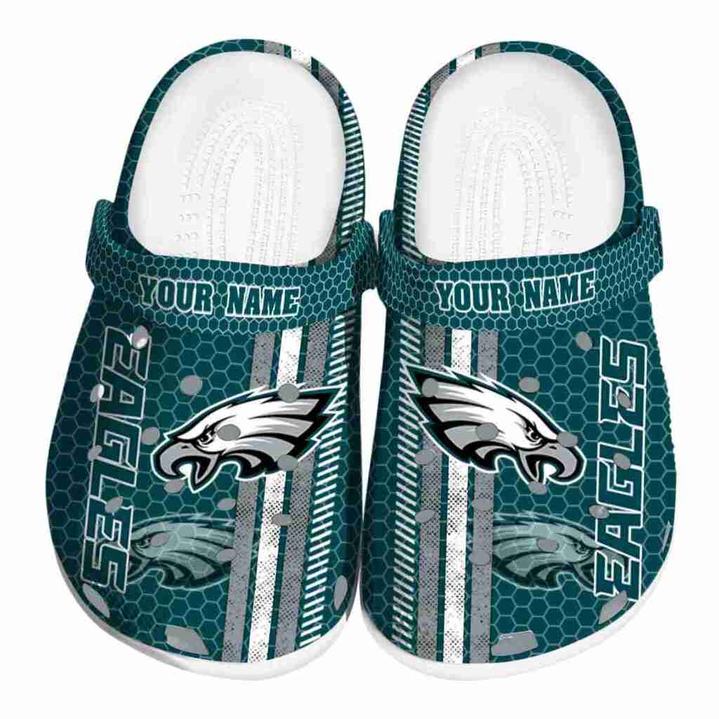 Custom Philadelphia Eagles Contrasting Stripes ClogTVC1801136