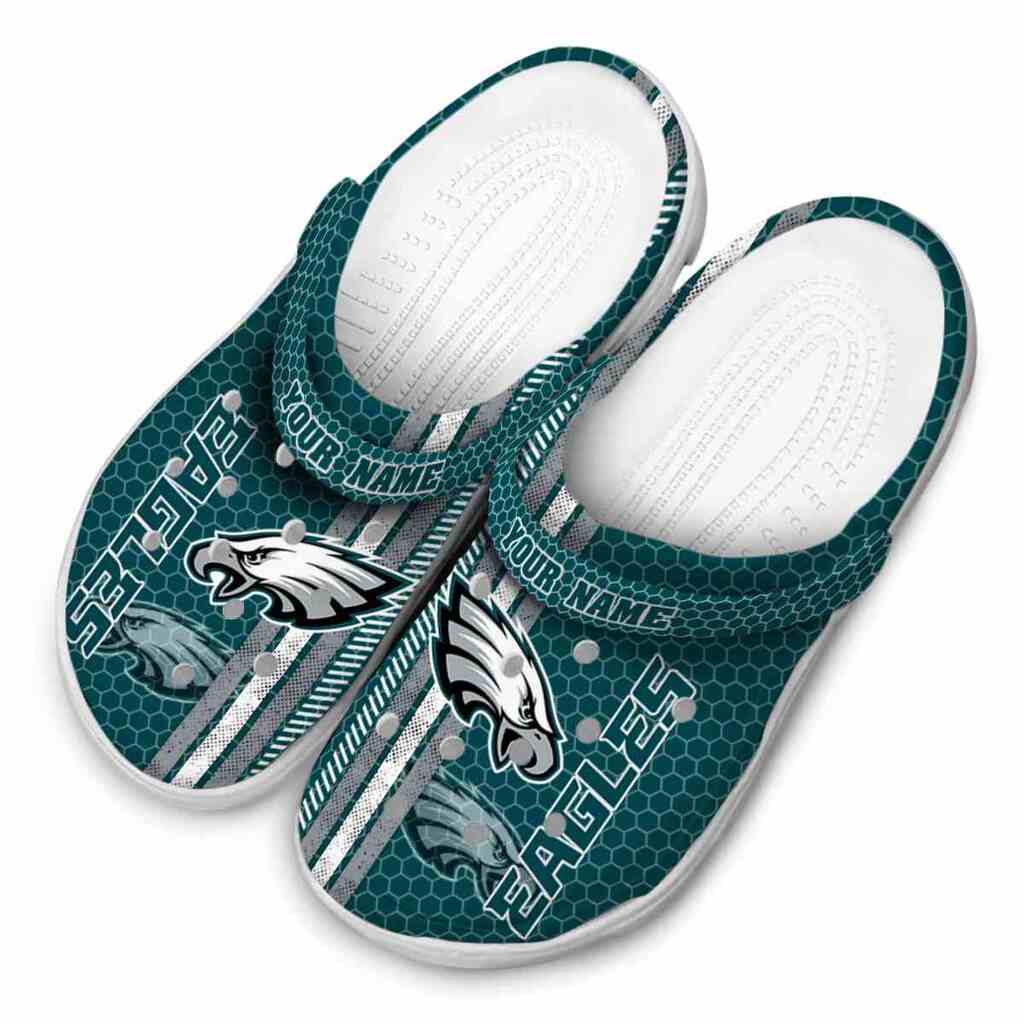 Custom Philadelphia Eagles Contrasting Stripes ClogTVC1801136 - Image 4