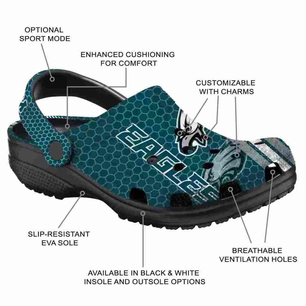 Custom Philadelphia Eagles Contrasting Stripes ClogTVC1801136 - Image 5