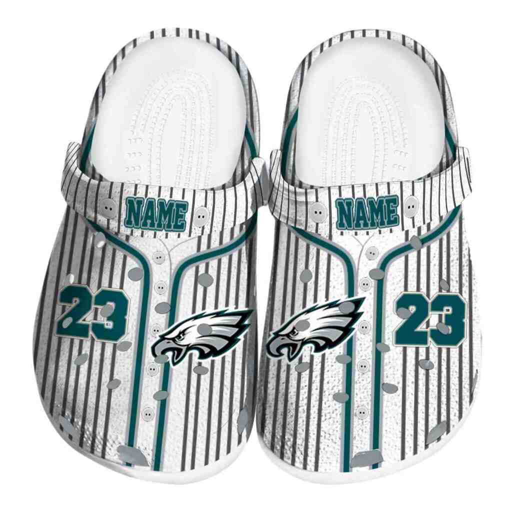 Custom Philadelphia Eagles Pinstripe Pattern ClogTVC1801136