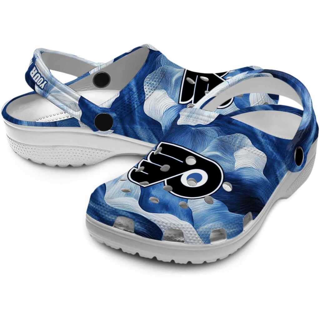 Custom Philadelphia Flyers Ocean Waves ClogTVC1801898 - Image 3