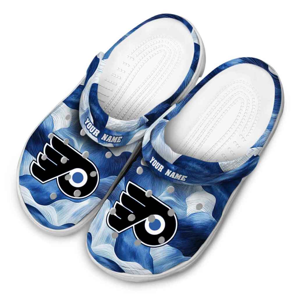 Custom Philadelphia Flyers Ocean Waves ClogTVC1801898 - Image 4