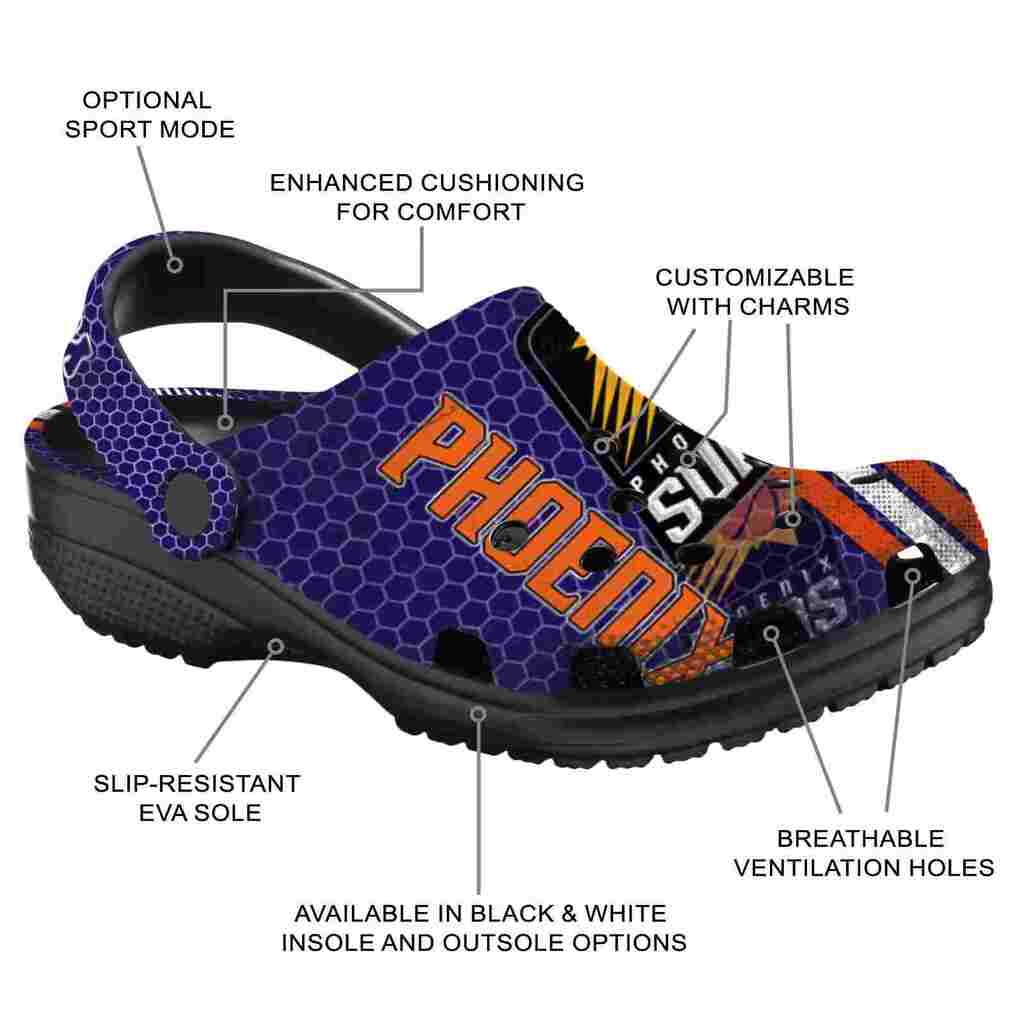 Custom Phoenix Suns Contrasting Stripes ClogTVC1801691 - Image 5