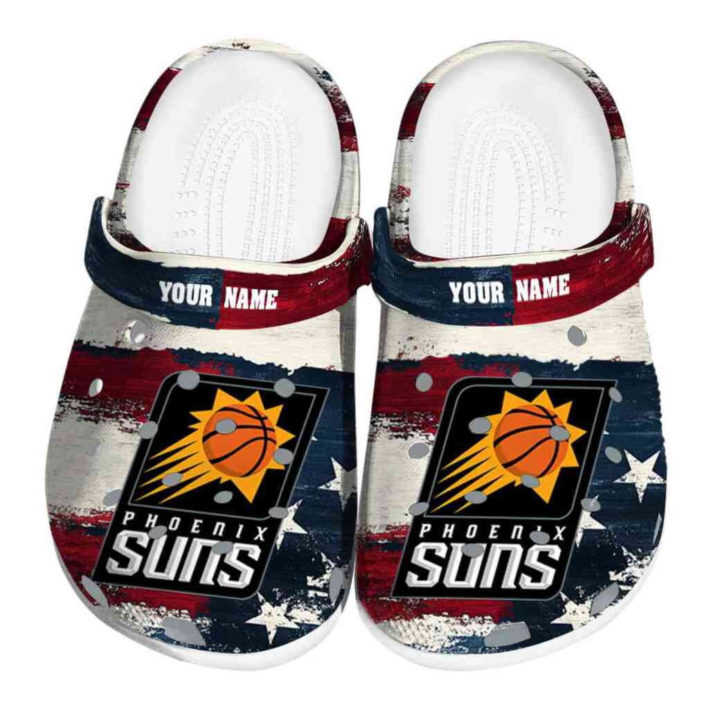 Custom Phoenix Suns Patriotic Stripes ClogTVC1801691