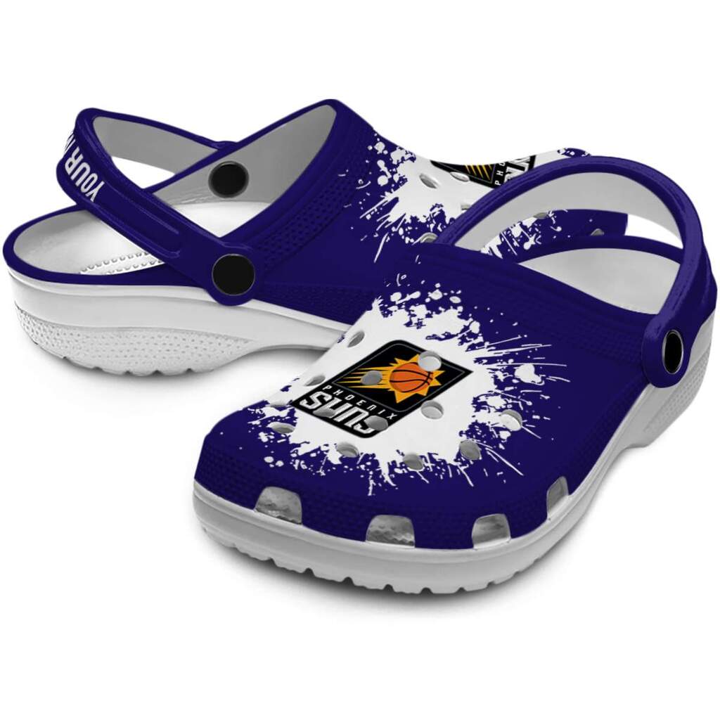 Custom Phoenix Suns Splatter Background ClogTVC1801690 - Image 3