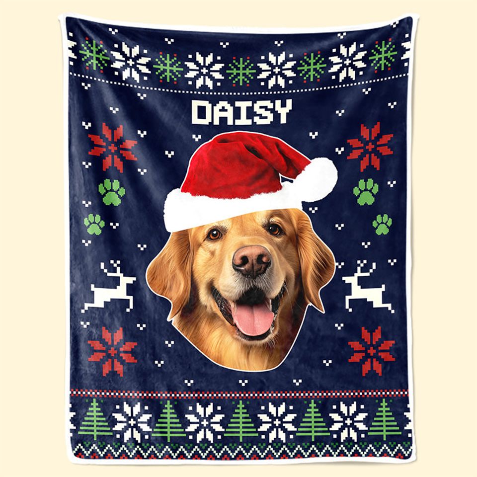 Custom Photo Christmas Is Coming To Town - Dog & Cat Personalized Blanket - Christmas Gift For Pet Owners, Pet Lovers - Image 2