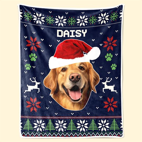 Custom Photo Christmas Is Coming To Town - Dog & Cat Personalized Blanket - Christmas Gift For Pet Owners, Pet Lovers - Image 5