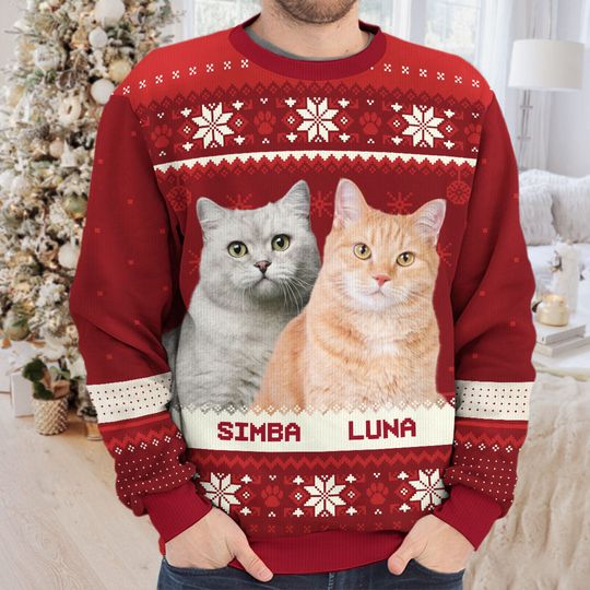 Custom Photo Cuteness Overload - Dog & Cat Personalized Sweatshirt - Gift For Pet Owners, Pet Lovers - Image 6