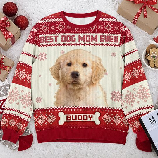 Custom Photo Full Time Dog Mama - Dog & Cat Personalized Sweatshirt - Gift For Pet Owners, Pet Lovers - Image 4