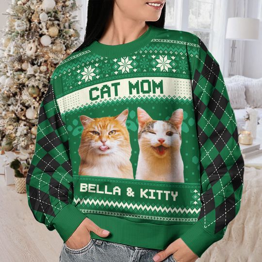 Custom Photo Home Is Where My Cat Is - Cat Personalized Sweatshirt - Gift For Pet Owners, Pet Lovers - Image 6