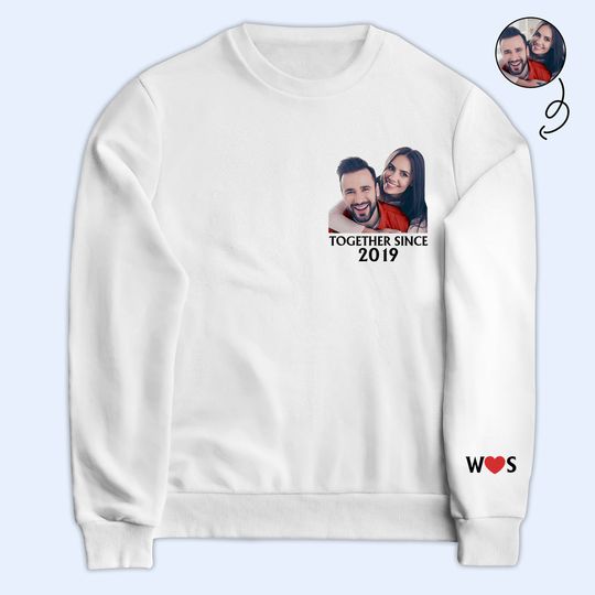 Custom Photo Together Since Husband & Wife - Gift For Couples - Personalized 3D Sweatshirt - Image 4