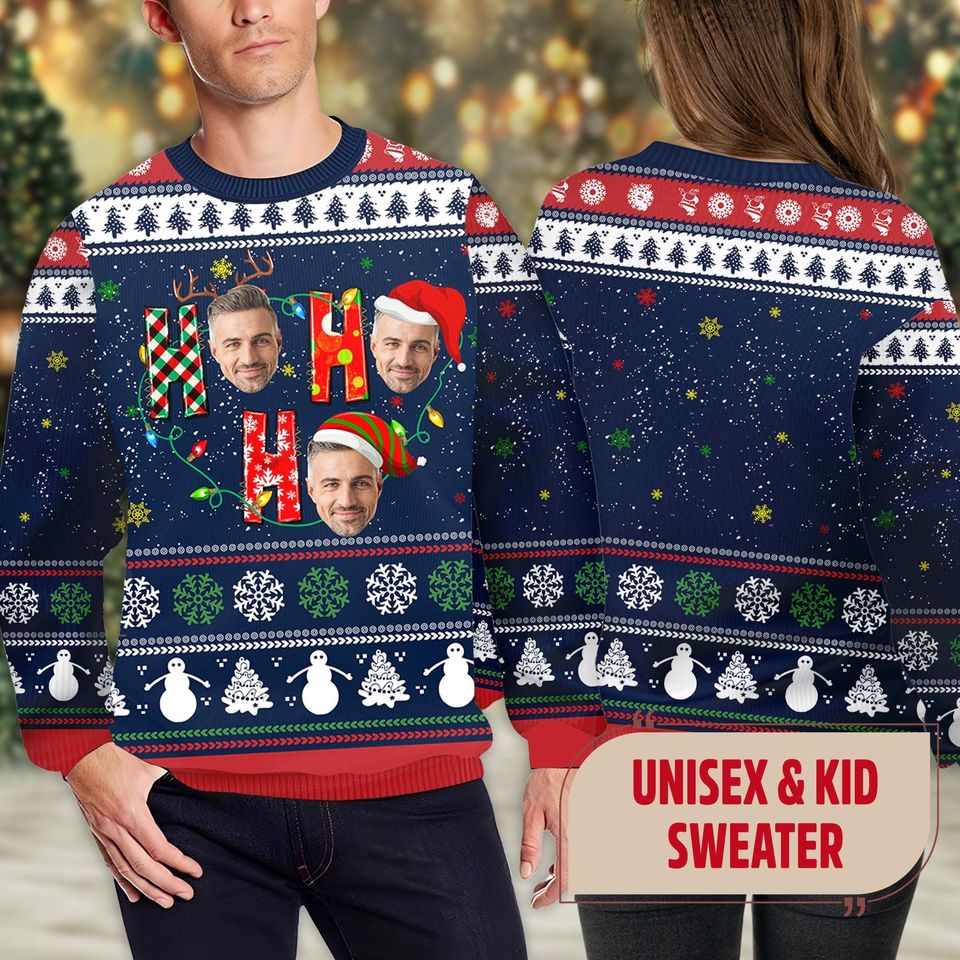 Custom Photo Ugly Christmas Sweater