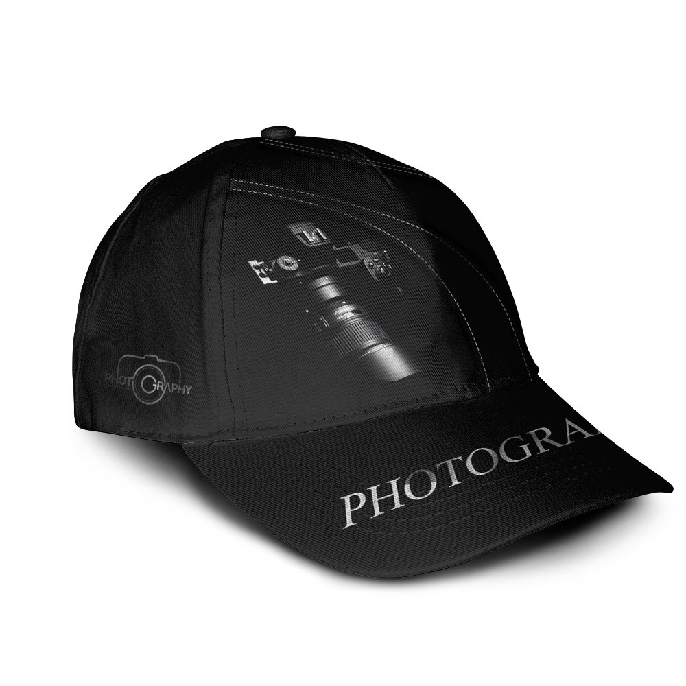 Custom Photographer NK Cap Camera Pattern Design NK Classic Cap Trucker Hats Custom Hats Gifts For Men & Women