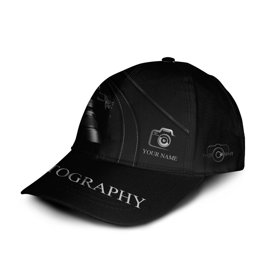 Custom Photographer NK Cap Camera Pattern Design NK Classic Cap Trucker Hats Custom Hats Gifts For Men & Women