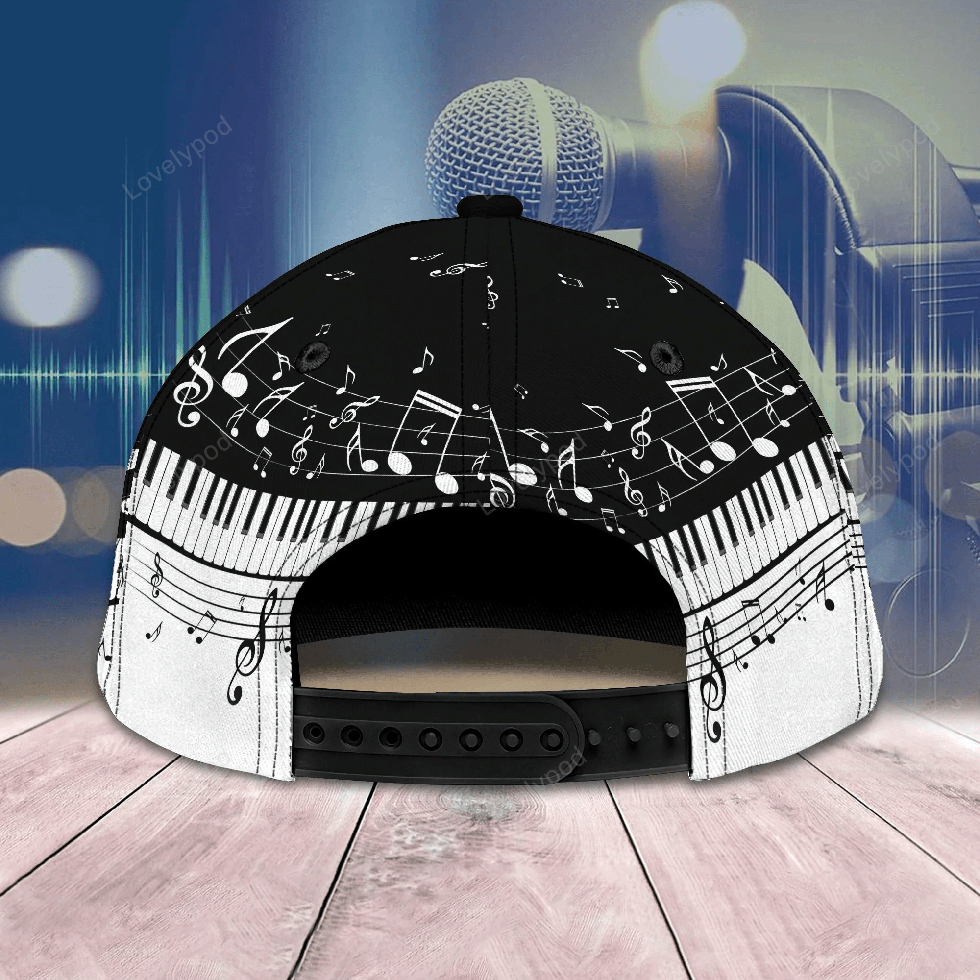 Custom Piano Baseball Cap Full Print For Piano Lover, To My Wife, Husband, Son, Daughter Piano Lover Gifts Trucker Hats Custom Hats Gifts For Men & Women