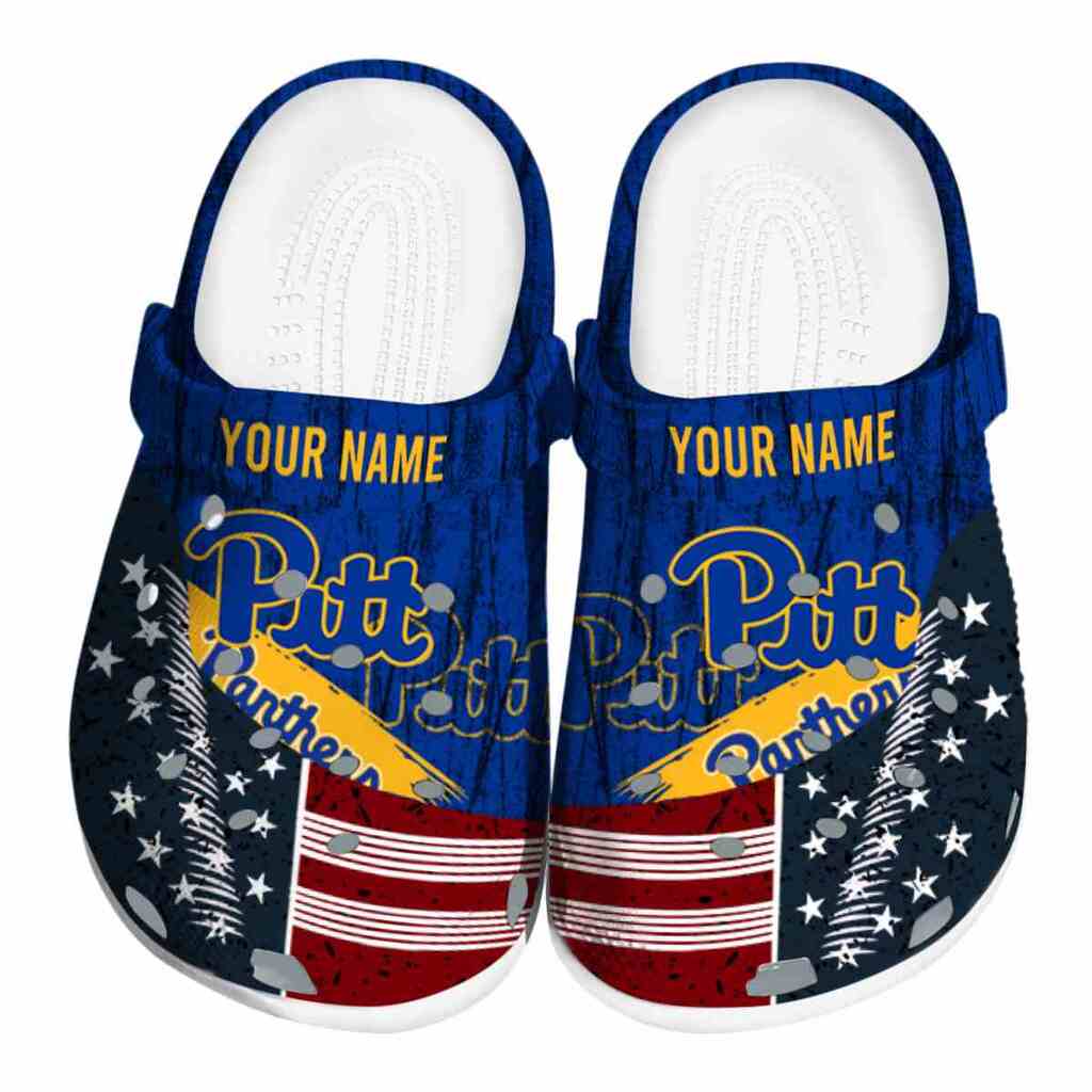 Custom Pittsburgh Panthers Star-Spangled Side Pattern ClogTVC1801731