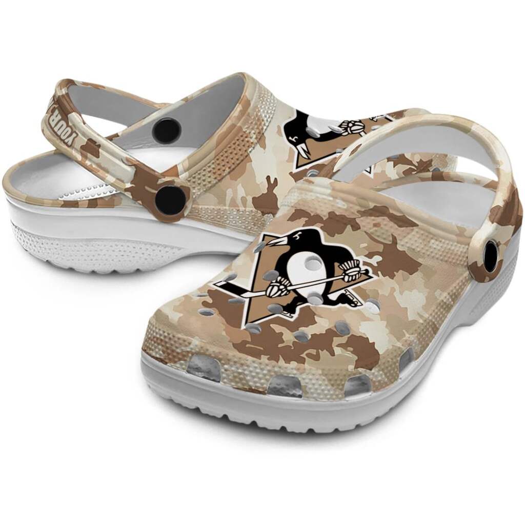 Custom Pittsburgh Penguins Desert Camo ClogTVC1801900 - Image 3