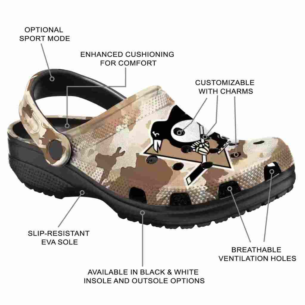 Custom Pittsburgh Penguins Desert Camo ClogTVC1801900 - Image 5