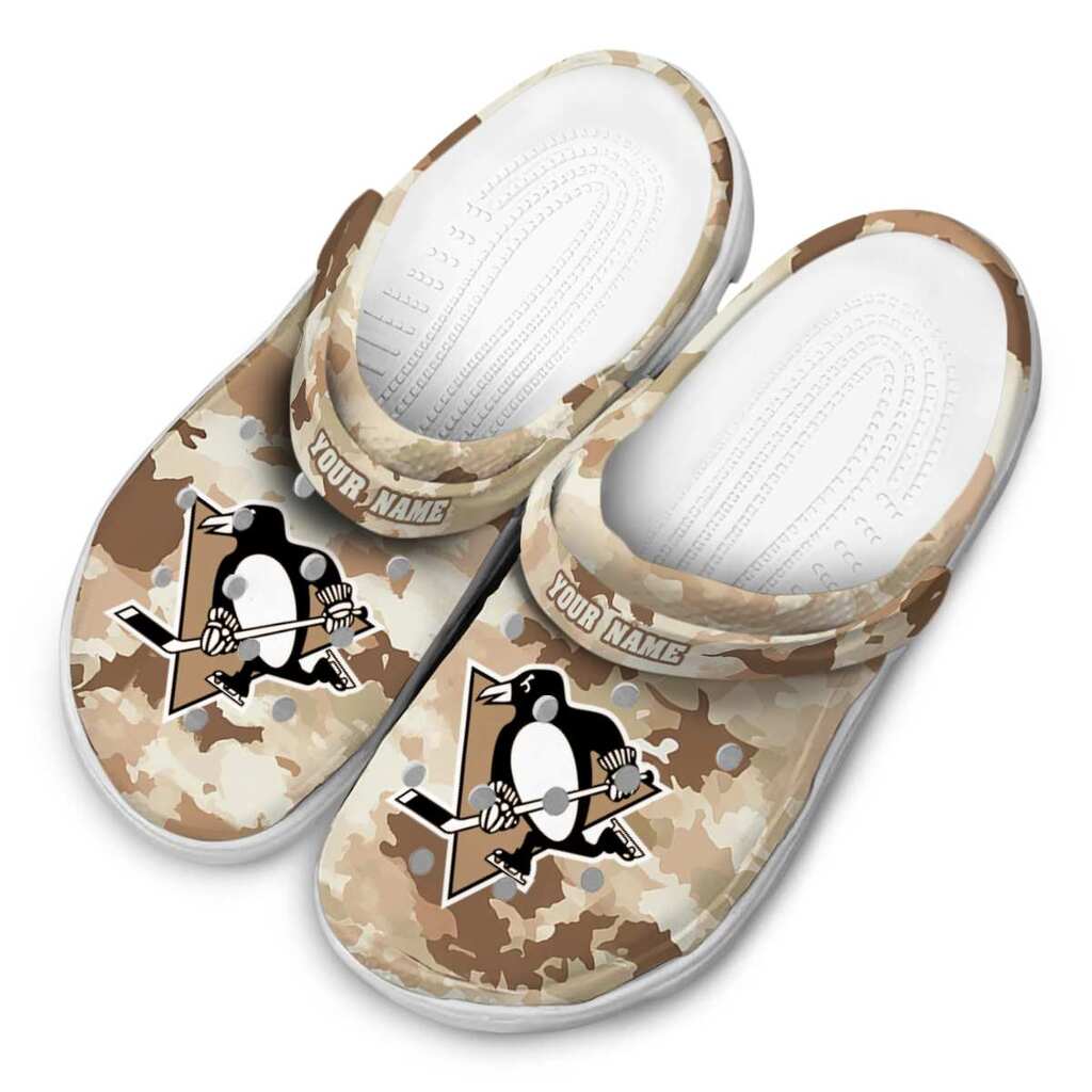 Custom Pittsburgh Penguins Desert Camo ClogTVC1801900 - Image 4