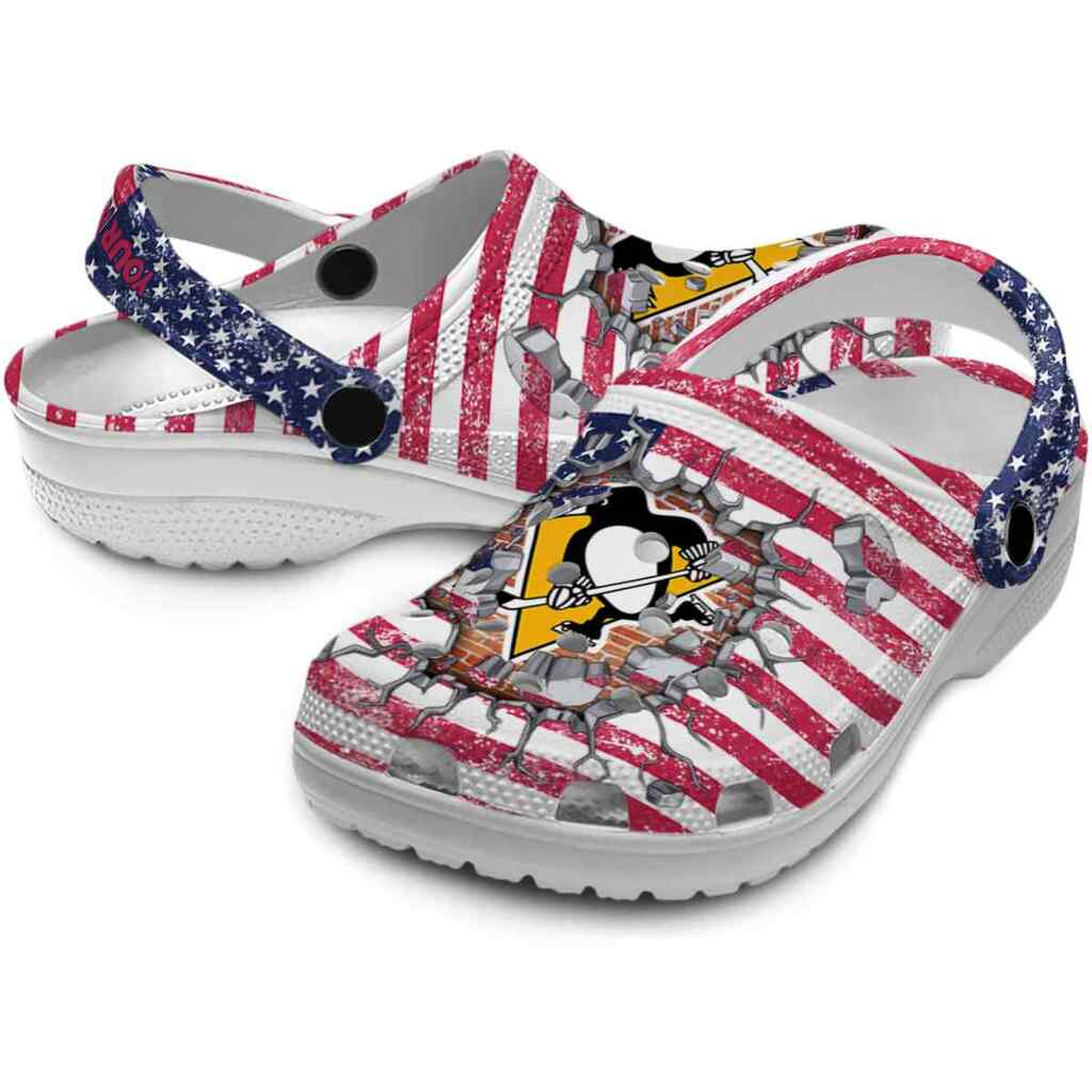 Custom Pittsburgh Penguins Freedom Splinter ClogTVC1801900 - Image 3