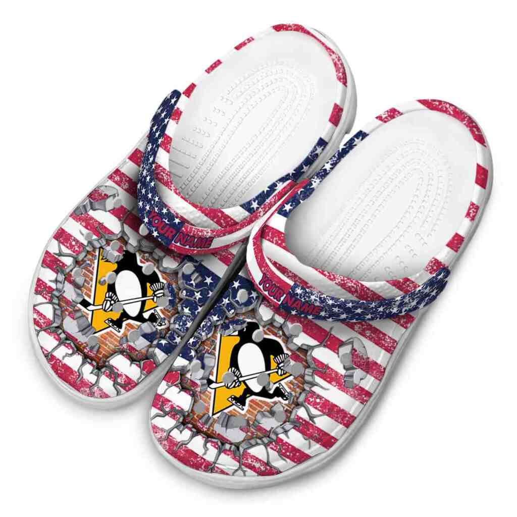 Custom Pittsburgh Penguins Freedom Splinter ClogTVC1801900 - Image 4