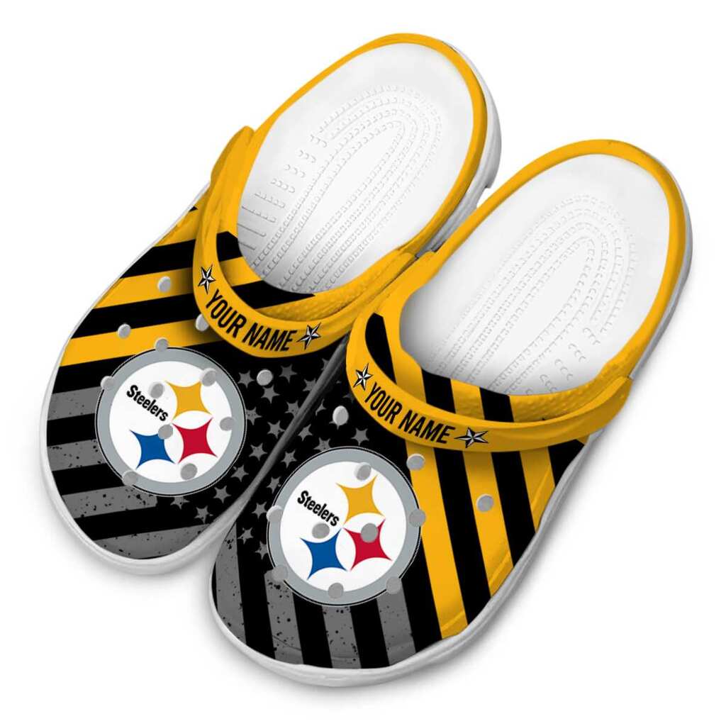 Custom Pittsburgh Steelers Star-Spangled Graphic ClogTVC180153 - Image 4