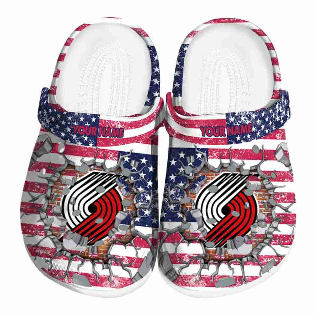 Custom Portland Trail Blazers Freedom Splinter ClogTVC1801691