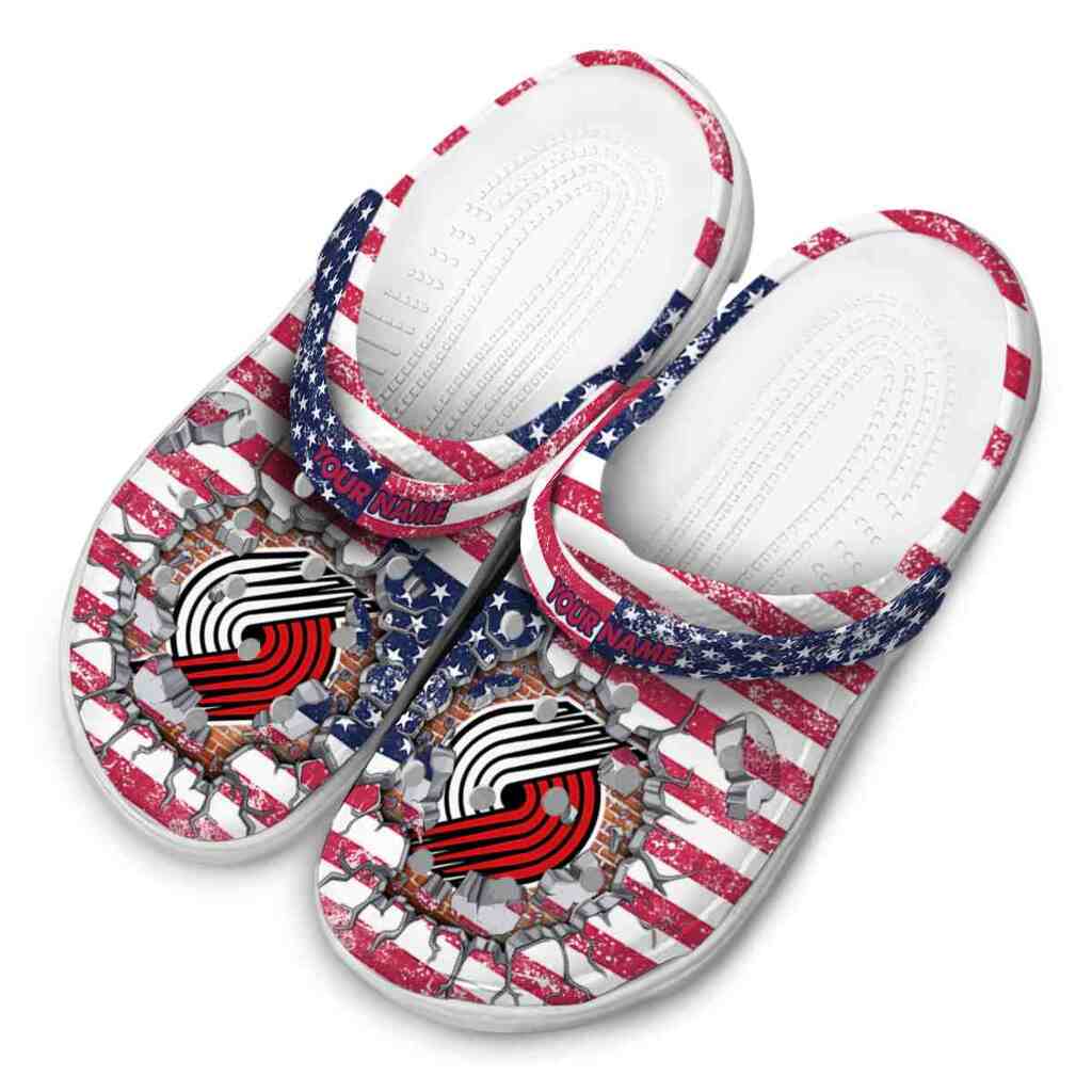 Custom Portland Trail Blazers Freedom Splinter ClogTVC1801691 - Image 4