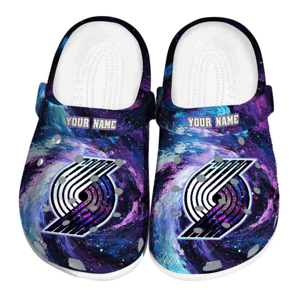 Custom Portland Trail Blazers Galaxy Swirl ClogTVC1801690