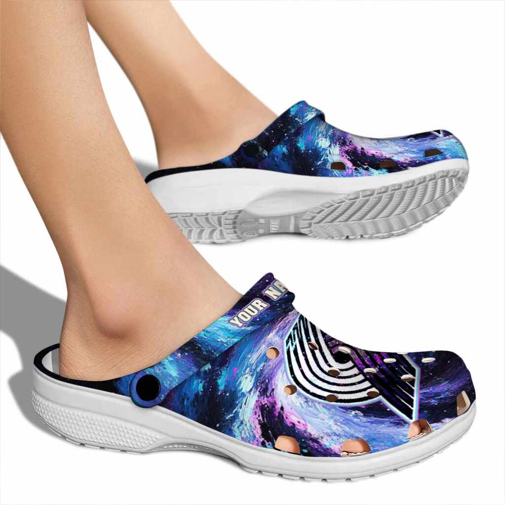 Custom Portland Trail Blazers Galaxy Swirl ClogTVC1801690 - Image 2