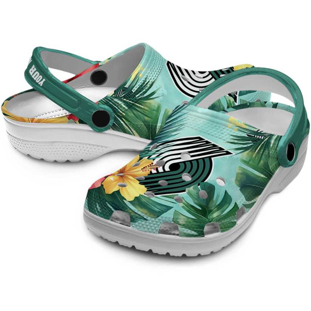 Custom Portland Trail Blazers Tropical Vibes ClogTVC1801691 - Image 3