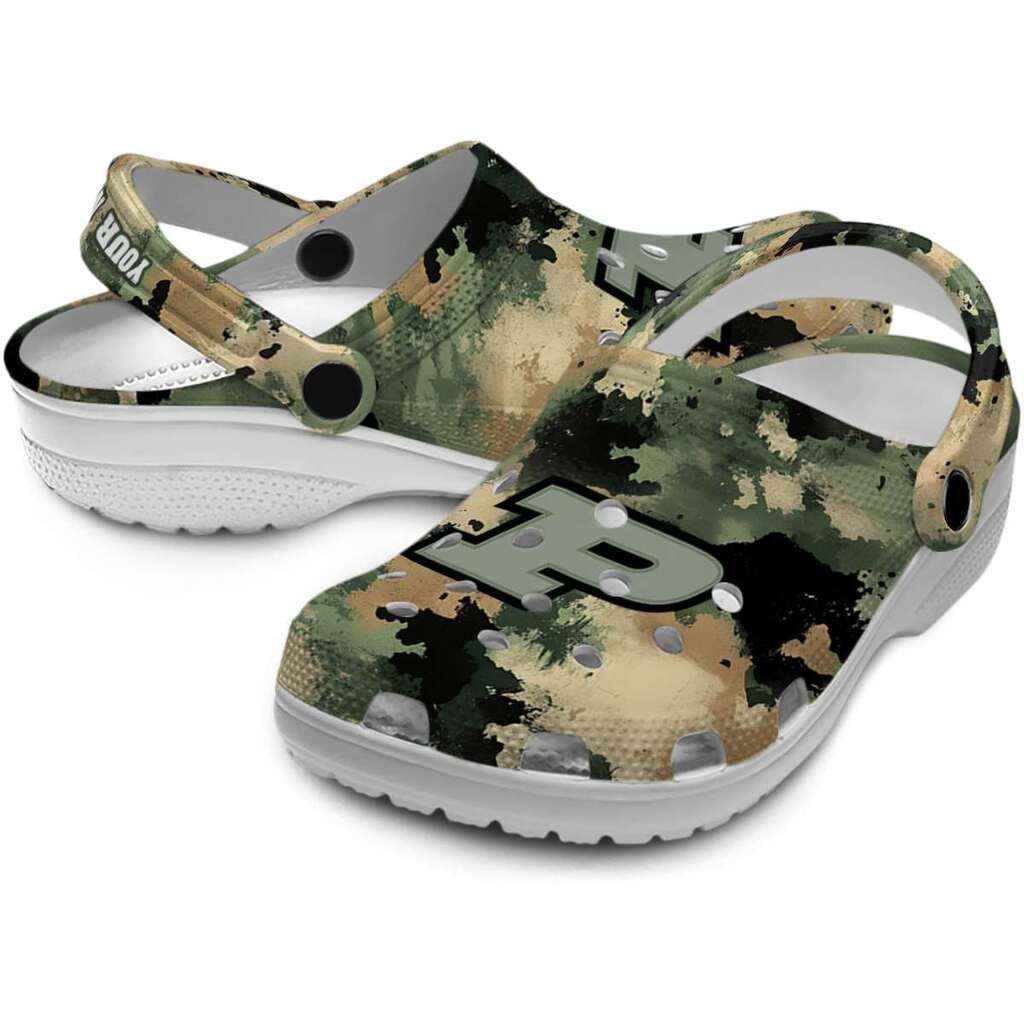 Custom Purdue Boilermakers Camouflage Craze ClogTVC1801768 - Image 3