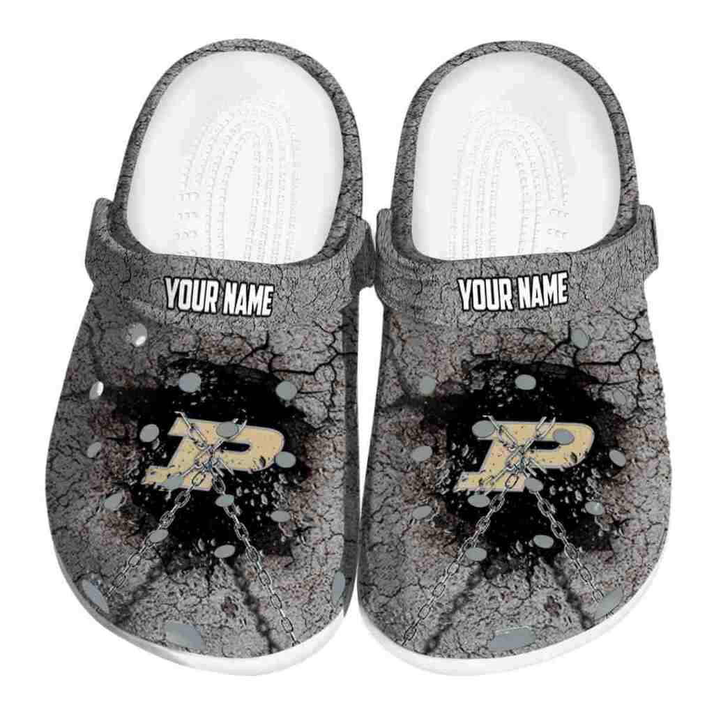Custom Purdue Boilermakers Cracked Ground Texture ClogTVC1801718
