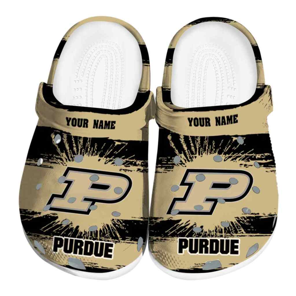 Custom Purdue Boilermakers Paint Splatter Graphics ClogTVC1801730