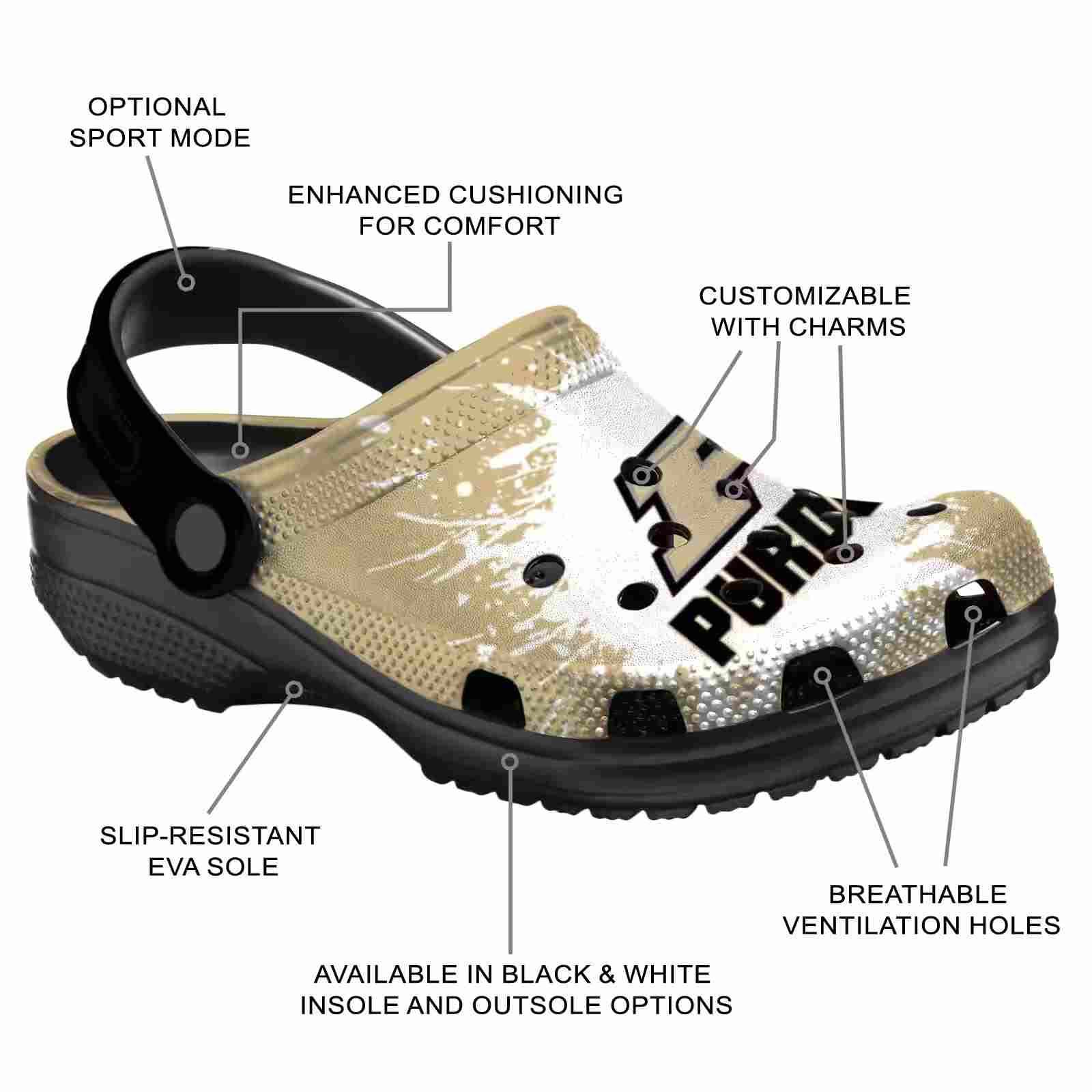 Custom Purdue Boilermakers Splash Art ClogTVC1801718 - Image 5