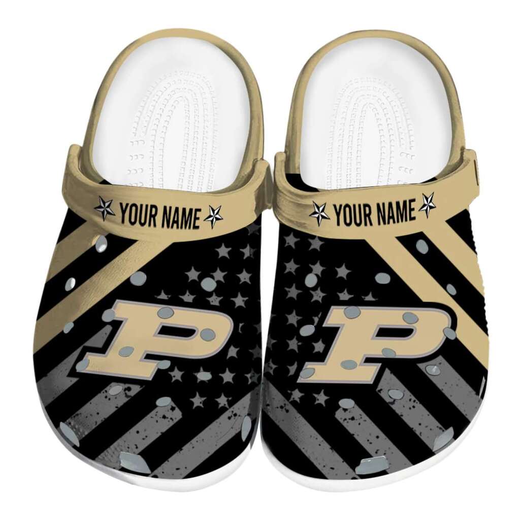 Custom Purdue Boilermakers Star-Spangled Graphic ClogTVC1801823
